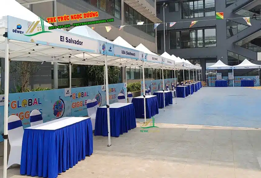 Setup gian hàng hội chợ triển lãm hiện đại