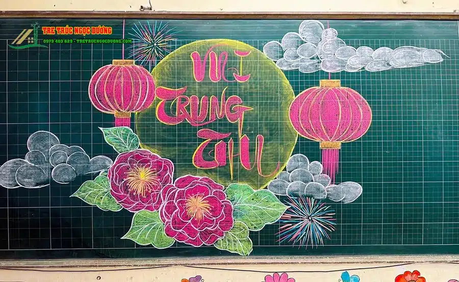 Ý tưởng trang trí bảng trung thu cho lớp học