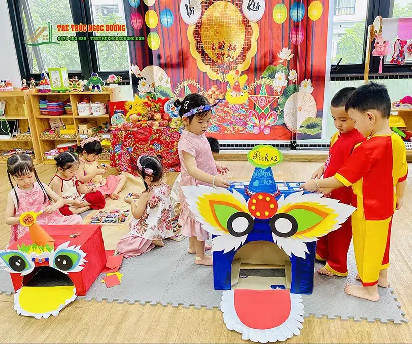 Ý tưởng trang trí trung thu cho lớp học mầm non