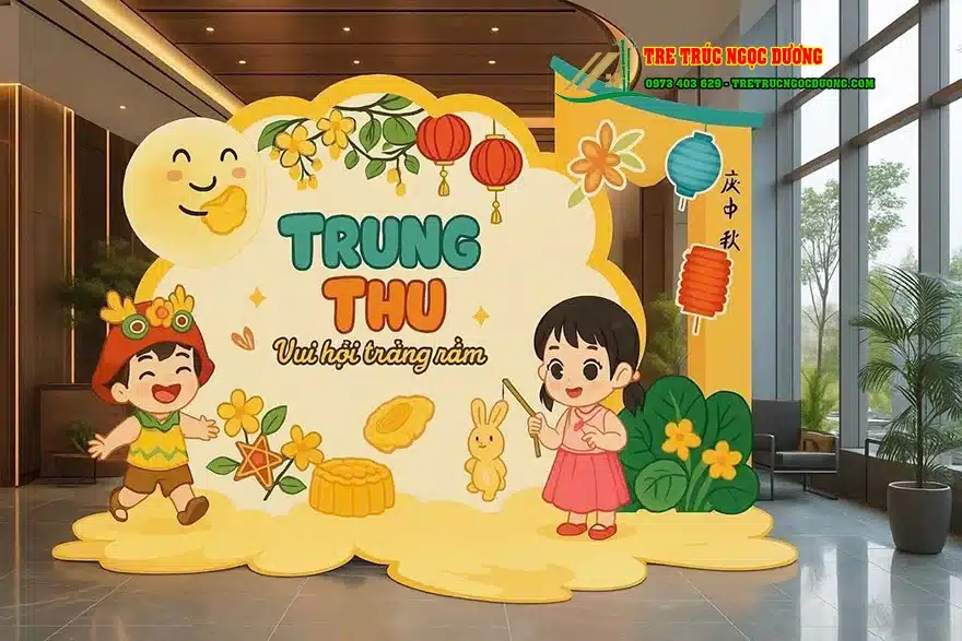 ý tưởng trang trí trung thu với decor cho các bé vui hội trăng rằm