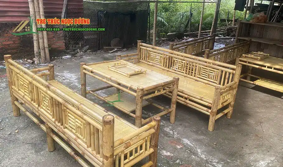 Cách làm bàn ghế bằng tre đơn giản