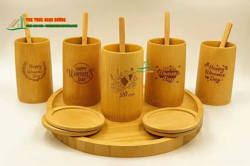 Chiếc cốc tre uống nước đẹp