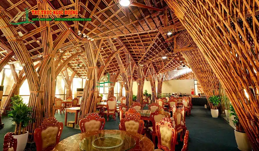 Thiết kế kiến trúc nhà hàng không gian xanh