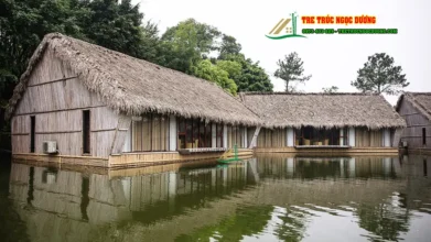 Kiến trúc nhà tranh xưa – Khi vẻ đẹp bình dị trở thành một nền triết lý sống 2 Tái hiện kiến trúc nhà tranh xưa giữ trọn tinh túy nếp nhà Việt